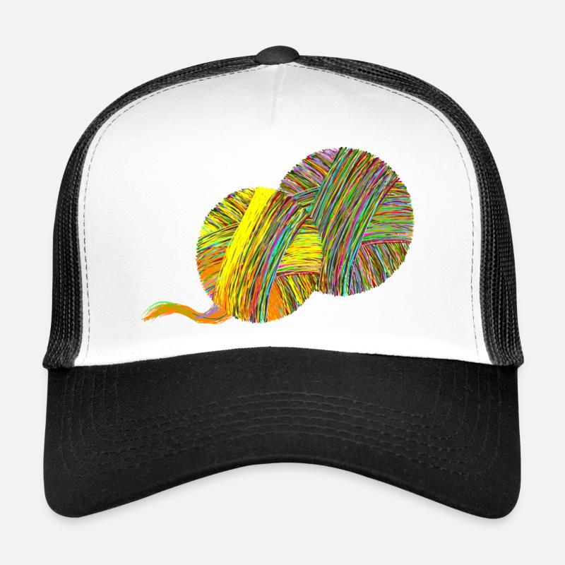 Schneider Handwerk Wolle - Trucker Cap - Weiß/Schwarz