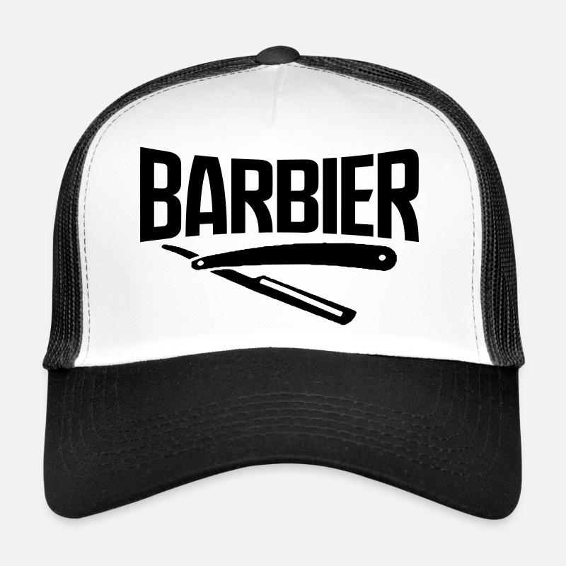 barbier barbier viking bart barbe coiffeur autocollant Casquette trucker 