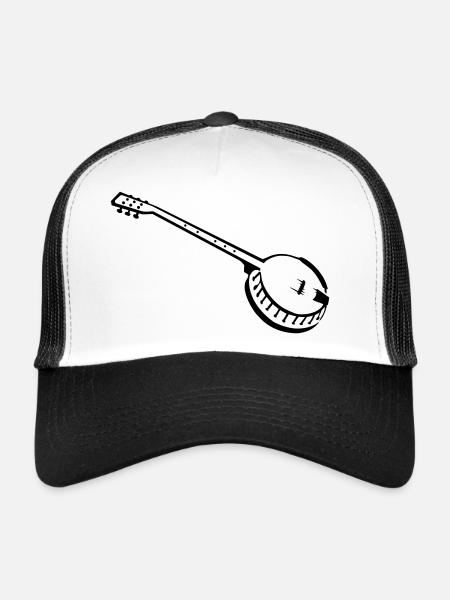 banjo - Casquette trucker  - blanc/noir - Devant