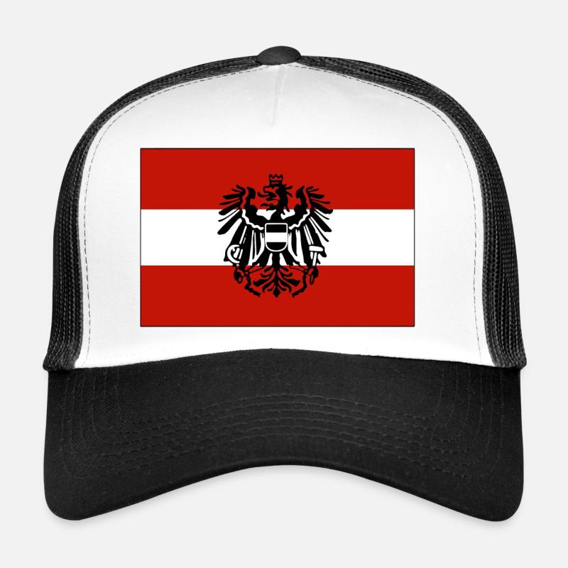 Austria Mask - Trucker Cap - white/black