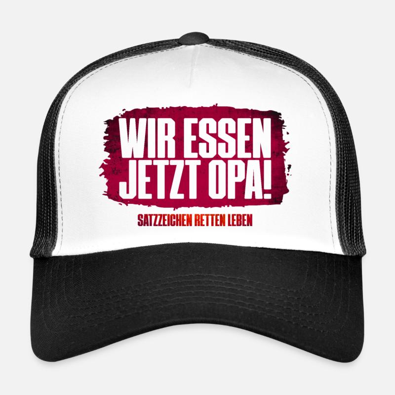 Satzzeichen retten Leben! Trucker Cap