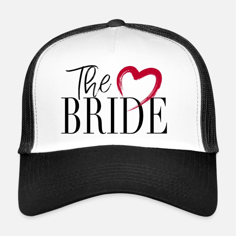 The Bride - Die Braut , Hochzeit Wedding Liebe - Trucker Cap - Weiß/Schwarz
