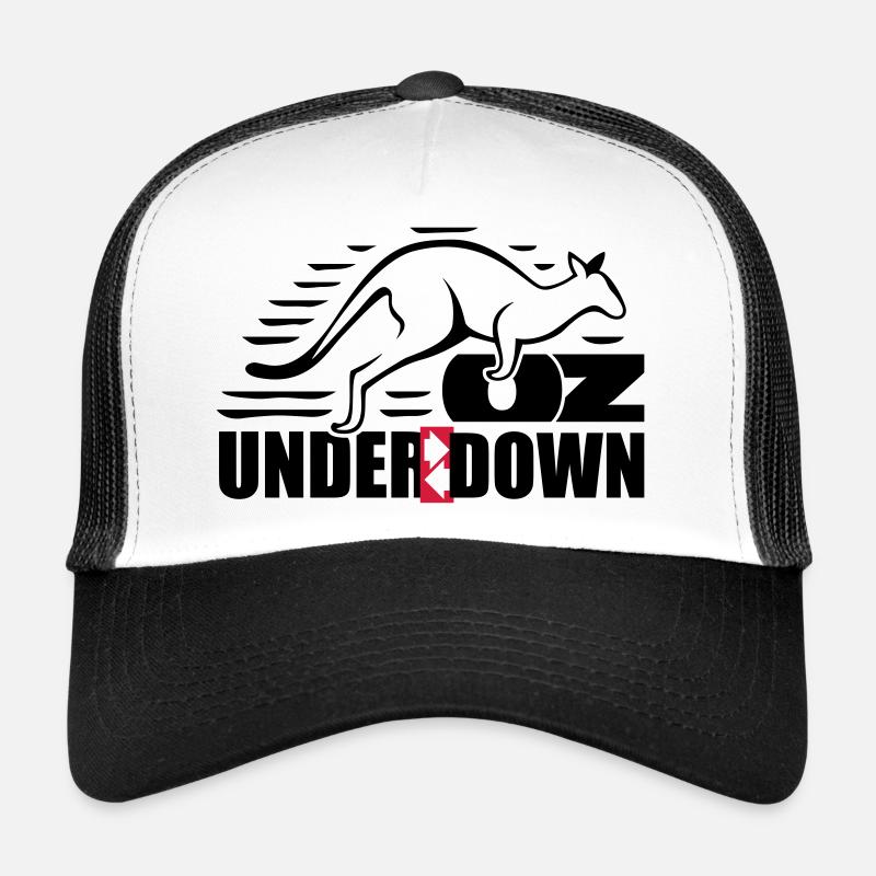 down under - Casquette trucker  - blanc/noir