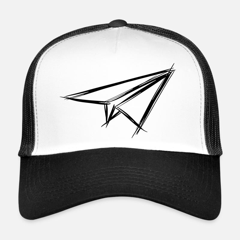 Paper plane, hand drawn Trucker Cap