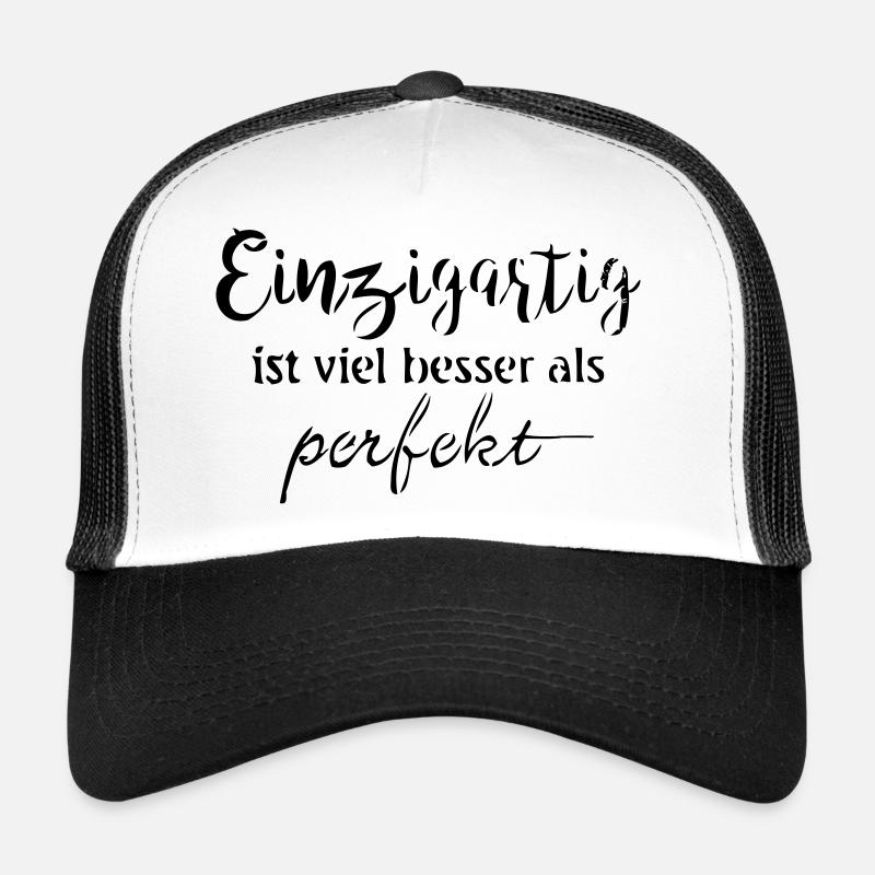 Einzigartig - Trucker Cap - Weiß/Schwarz