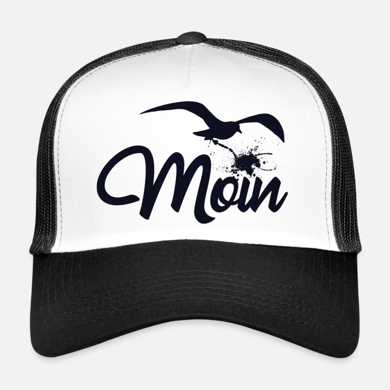Moin - Trucker Cap - Weiß/Schwarz