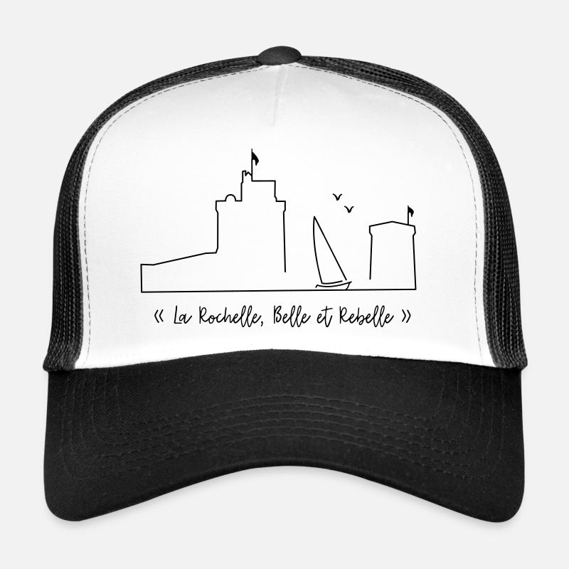 La Rochelle design marron - by Nicolas Poitevin Casquette trucker 