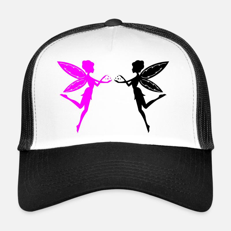 elfen - Trucker Cap - Weiß/Schwarz