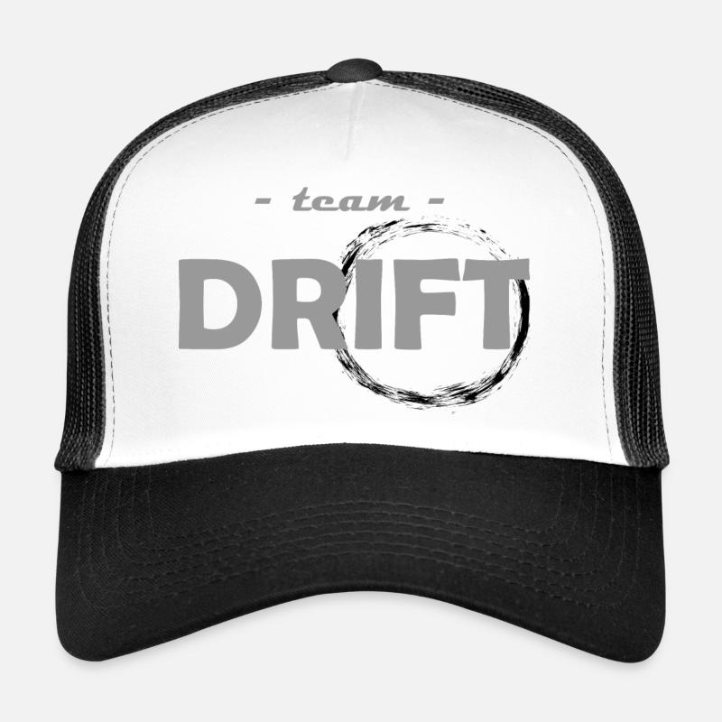 team drift - Casquette trucker  - blanc/noir