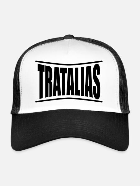 t-shirt Tratalias t-shirt Sardaigne idée cadeau - Casquette trucker  - blanc/noir - Devant