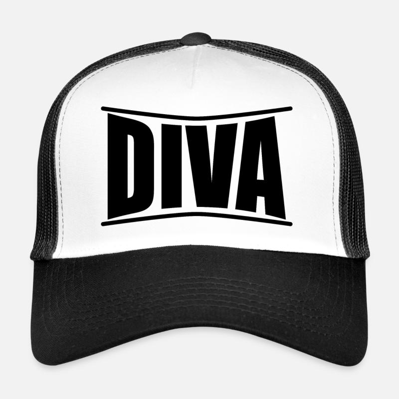 Idée cadeau t-shirt Diva Casquette trucker 