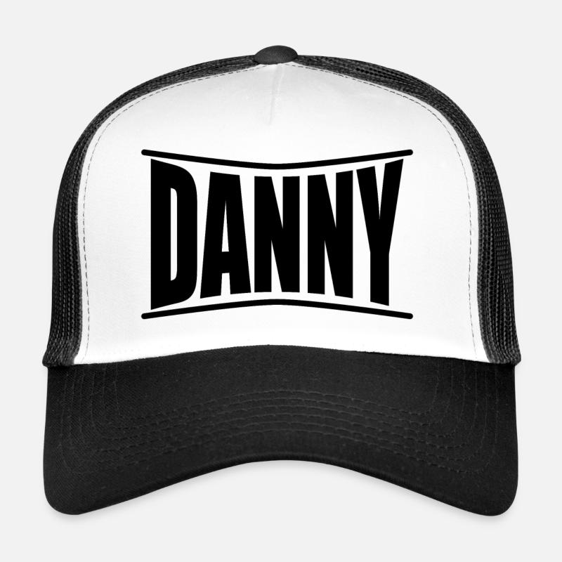 Danny T-Shirt Geschenkidee - Trucker Cap - Weiß/Schwarz