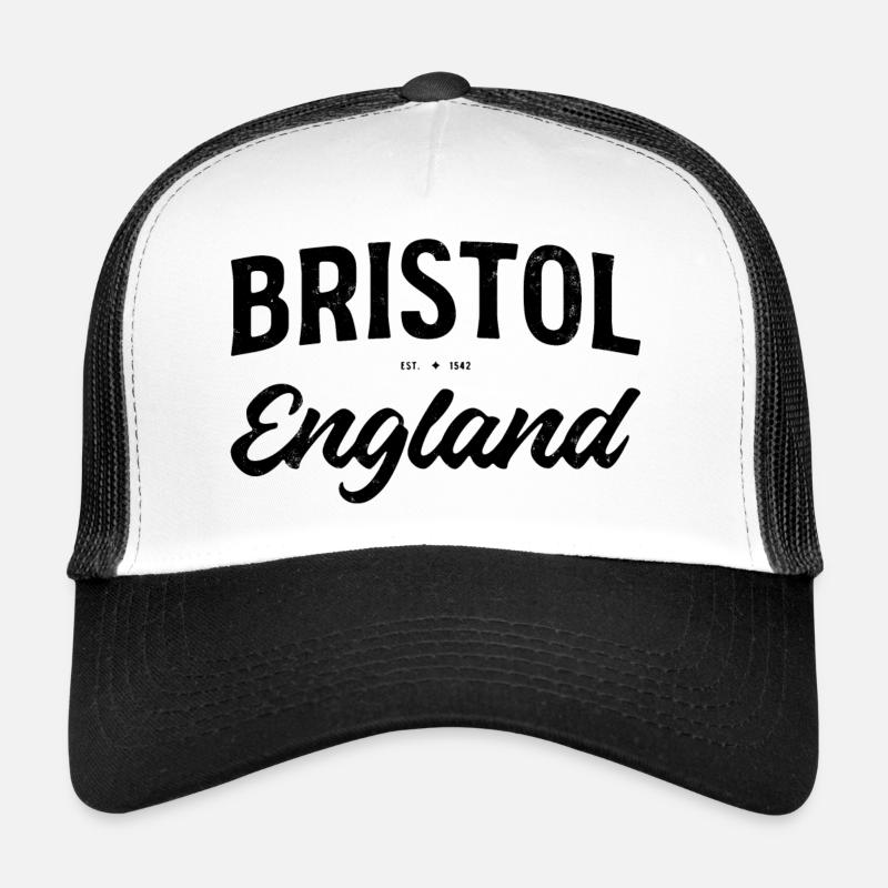 Lettrage de Bristol Angleterre Vintage Casquette trucker 