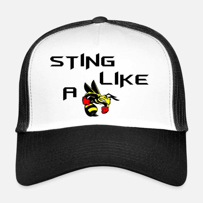 Sting Like A Bee - Trucker Cap - Weiß/Schwarz