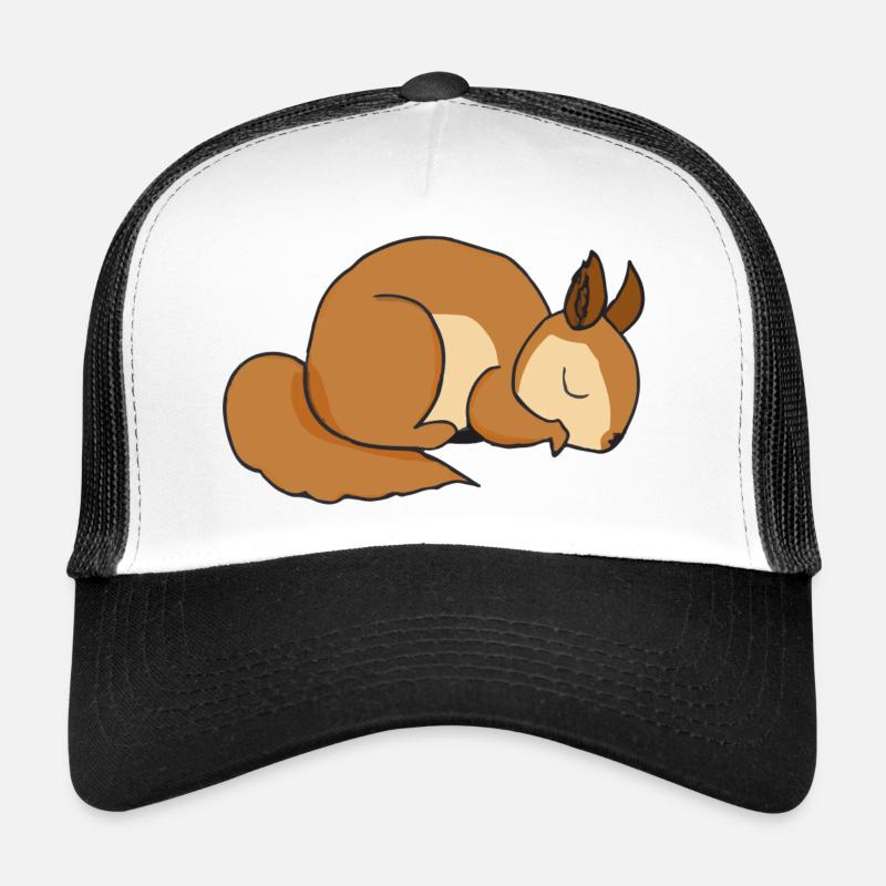 Sleeping Squirrel Gift Idea Pyjamas Trucker Cap