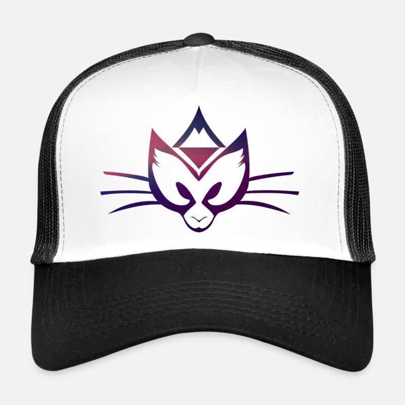 Cat - Trucker Cap - Weiß/Schwarz