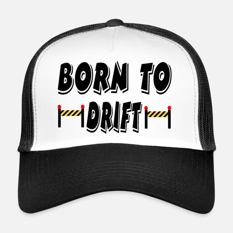 Auto - Trucker Cap - Weiß/Schwarz