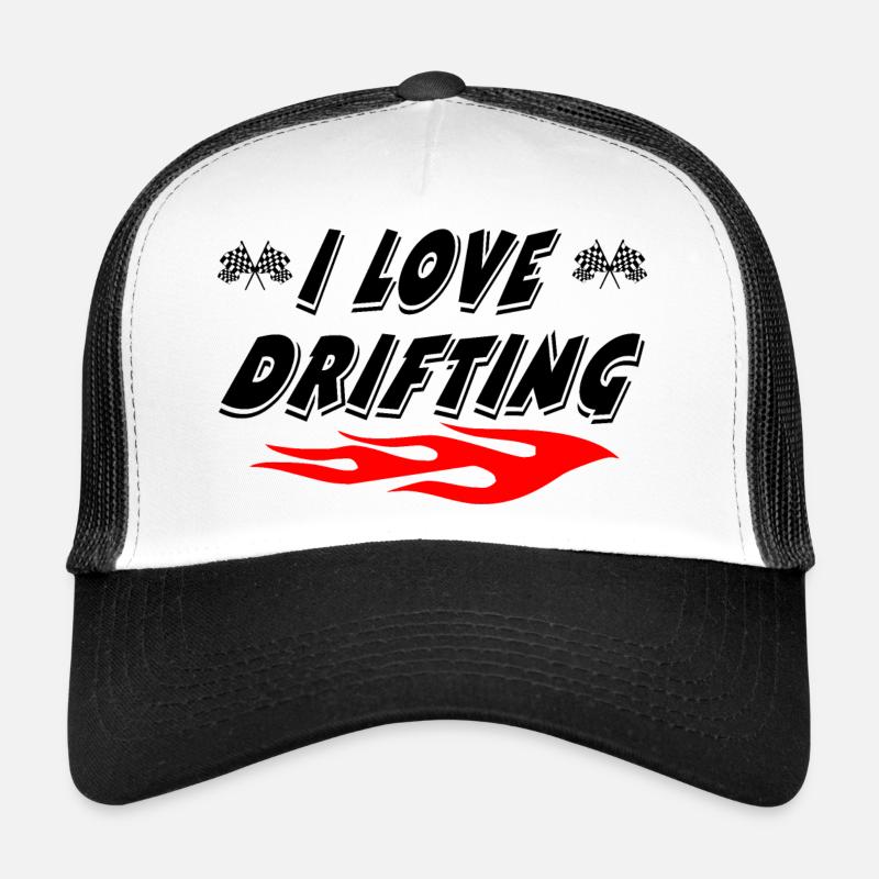 Auto - Trucker Cap - Weiß/Schwarz