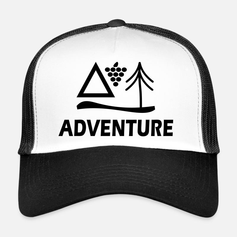 Adventure - Trucker Cap - white/black