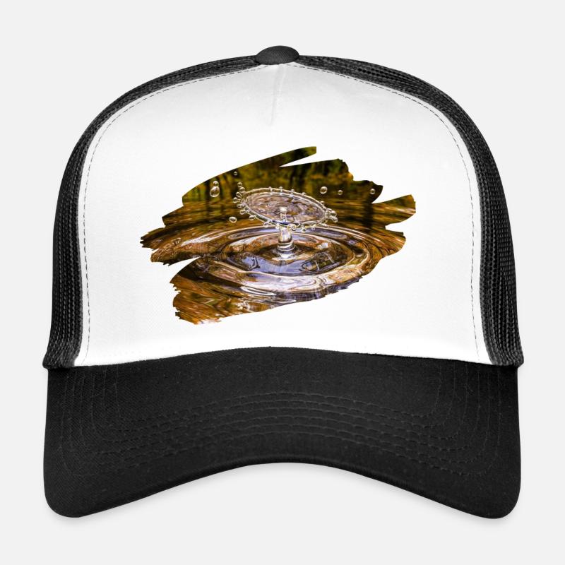 Waterdrop - Trucker Cap - white/black
