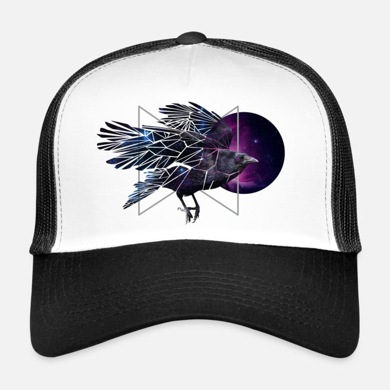 Space Raven - Trucker Cap - Weiß/Schwarz