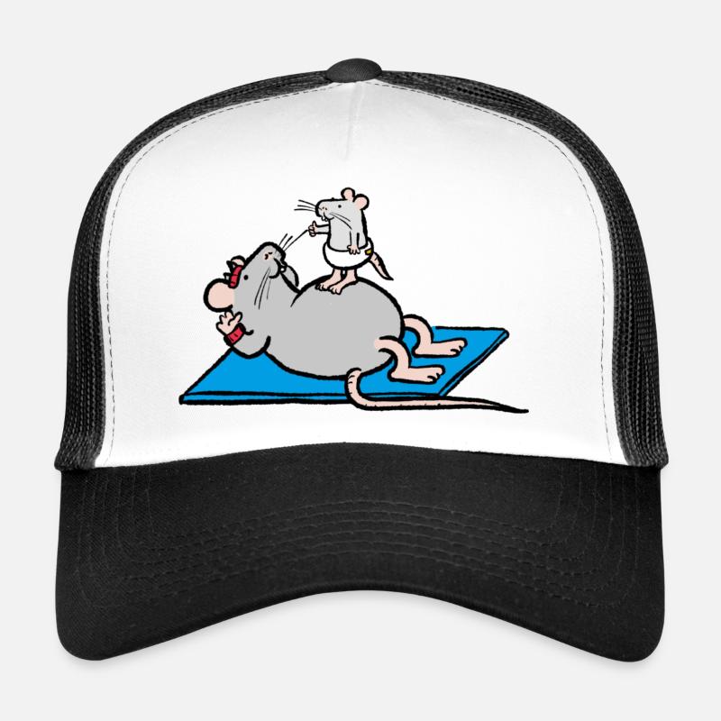 Sit up - Trucker Cap - white/black