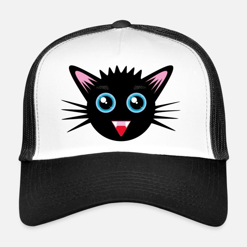 Petit Chat - Casquette trucker  - blanc/noir