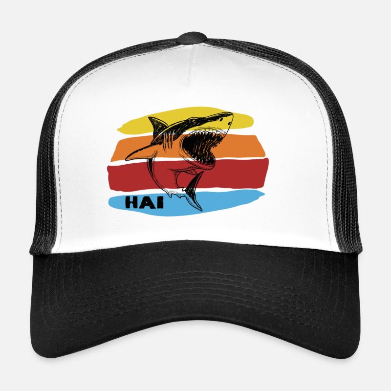 Hai - Trucker Cap - Weiß/Schwarz