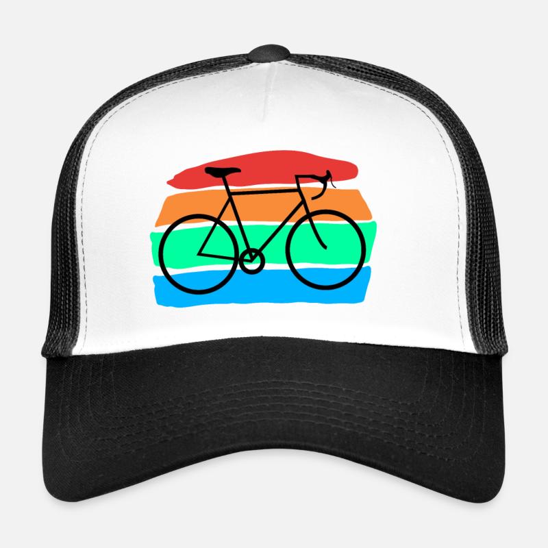 Bicyclette - Casquette trucker  - blanc/noir