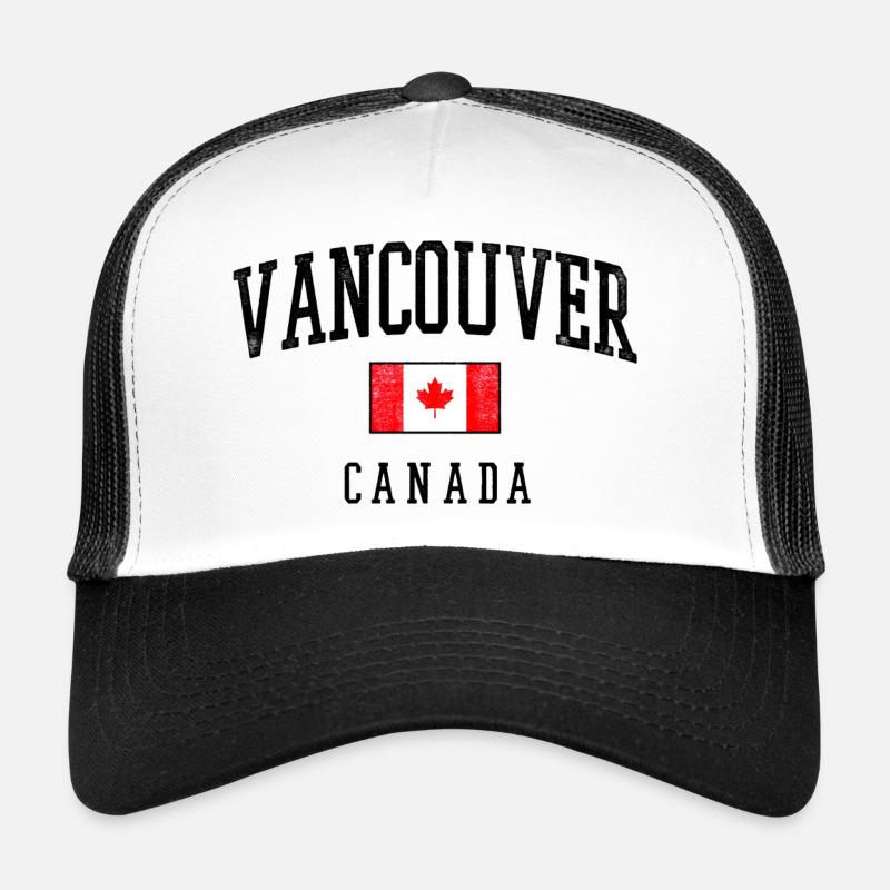 Vancouver, Canada flag Trucker Cap