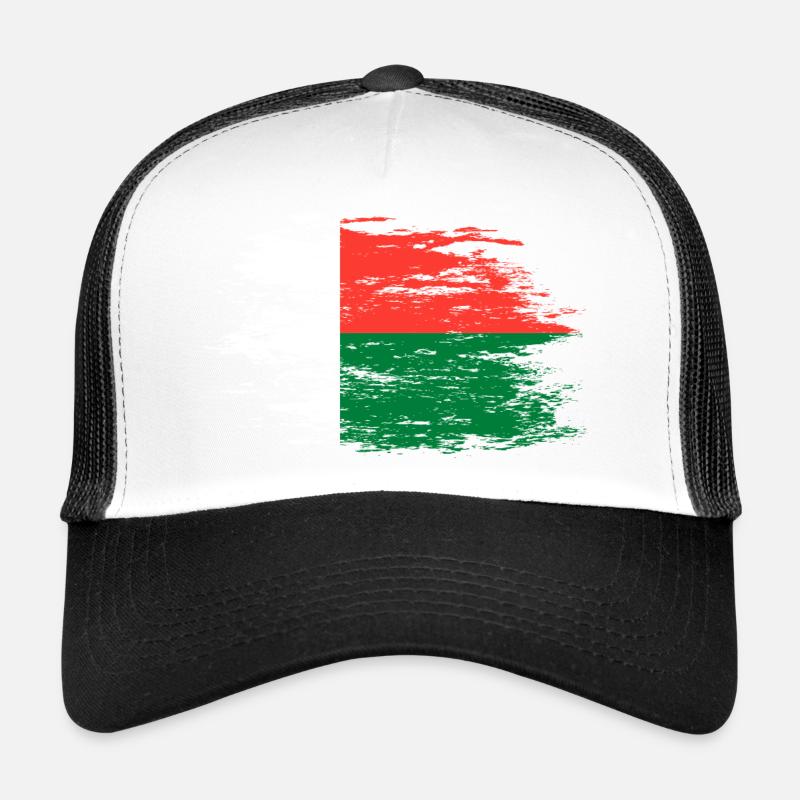 Drapeau de Madagascar utilisé Casquette trucker 