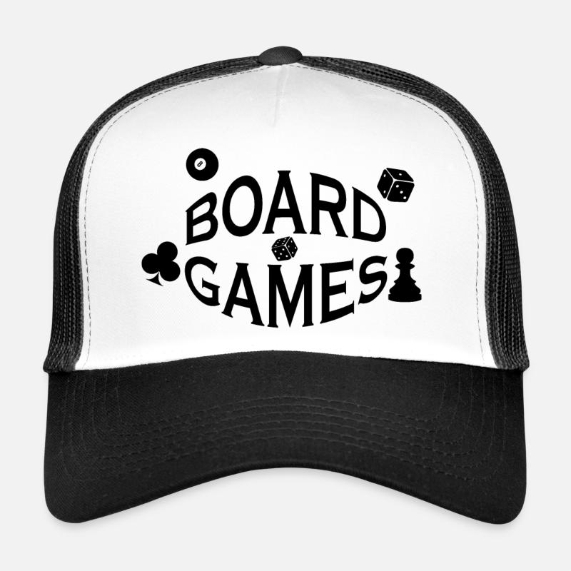 Jeu de société Chess Backgammon Game Night Casquette trucker 