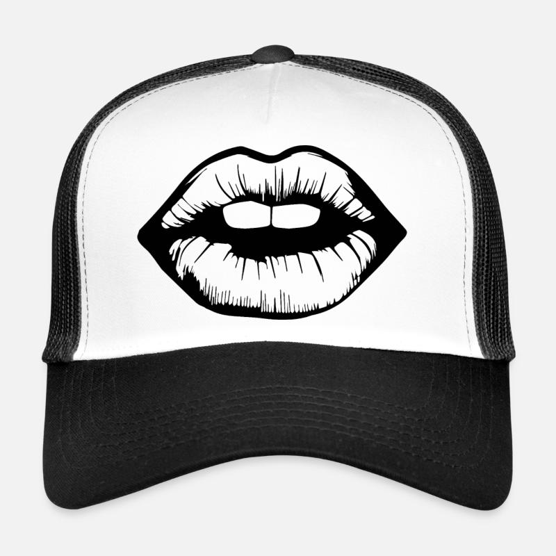 Lips, mouth, kissing lips Trucker Cap