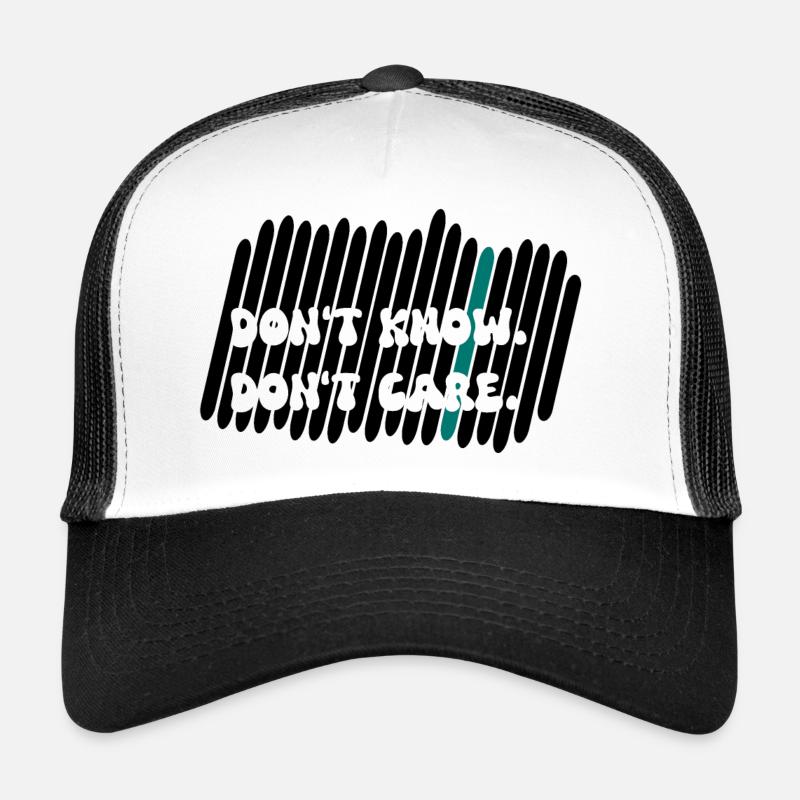 don't care Trucker Cap