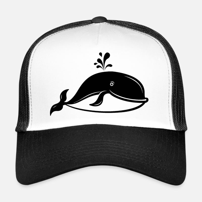 Baleine Poisson de mer Casquette trucker 