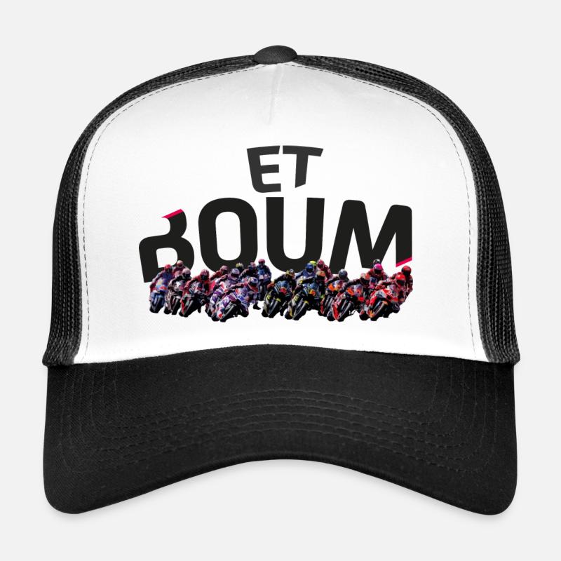 ET BOUM - Casquette trucker  - blanc/noir