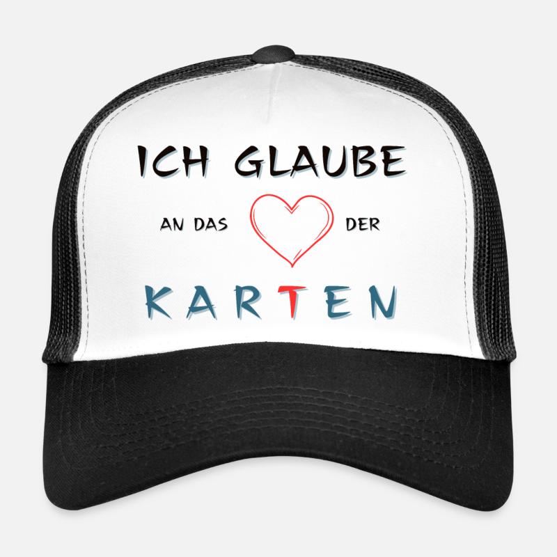 Glaube an das Herz der Karten Trucker Cap