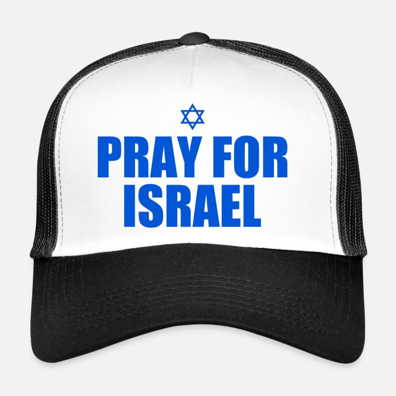 Pray for israel - Trucker Cap - Weiß/Schwarz