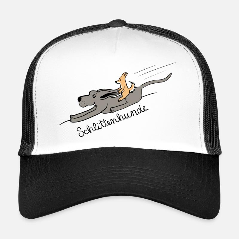 Schlittenhunde - Trucker Cap - Weiß/Schwarz