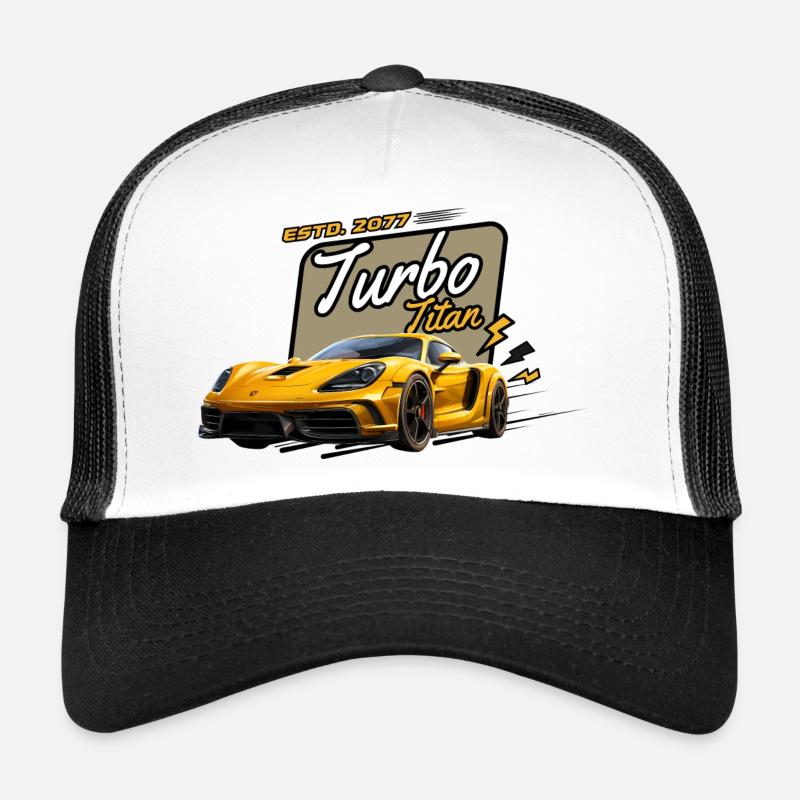 Turbo Titan - Trucker Cap - white/black