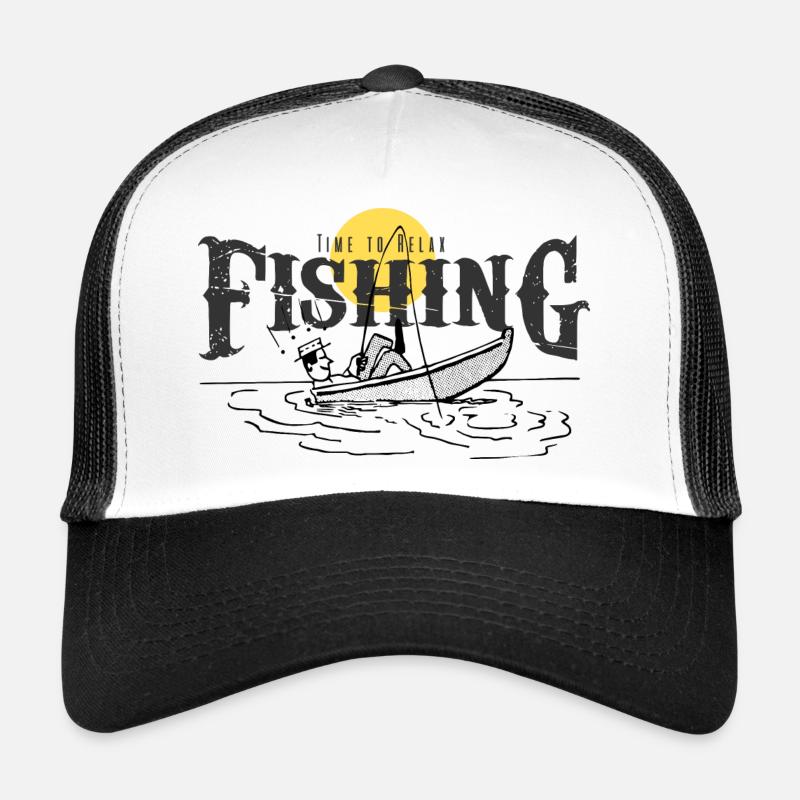 Il est temps de se détendre en pêchant Casquette trucker 