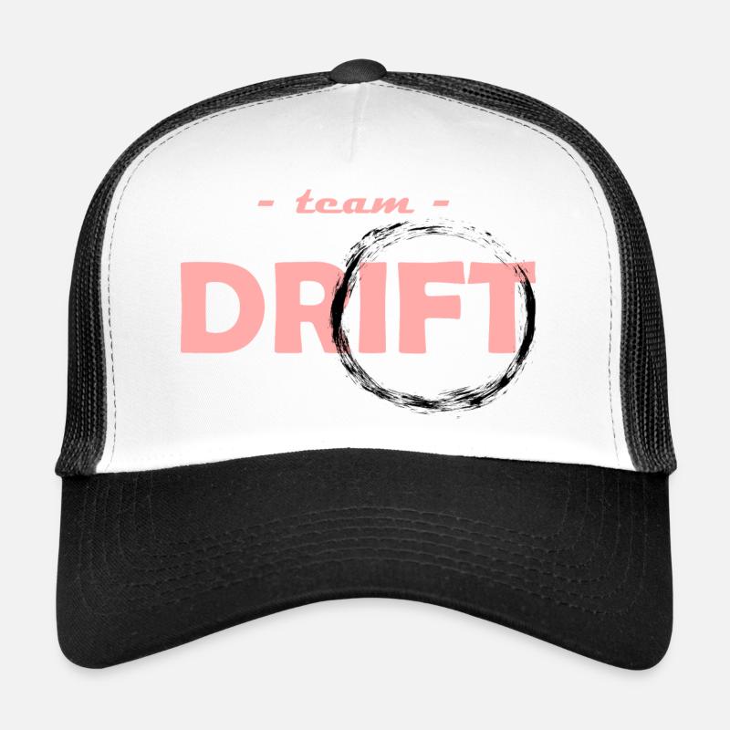 Team Drift Rose - Trucker Cap - Weiß/Schwarz