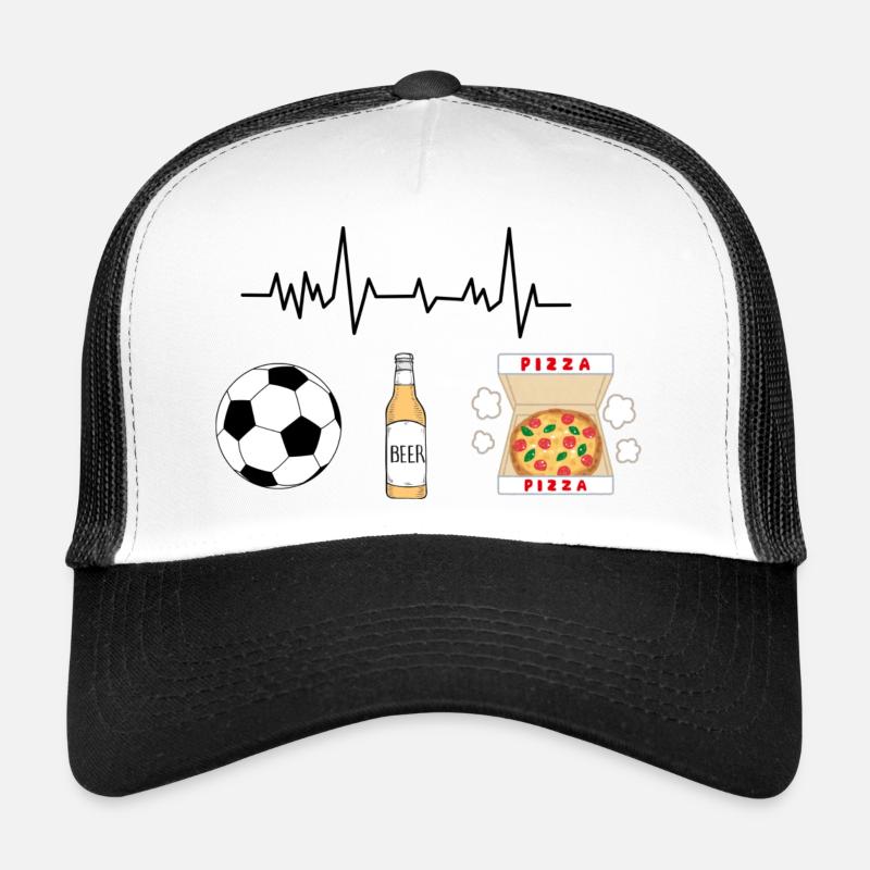 Fußball, Bier, Pizza Trucker Cap
