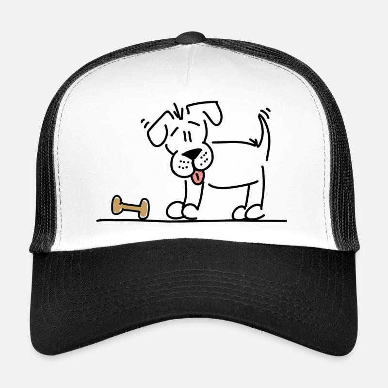 Hund mit Knochen Trucker Cap