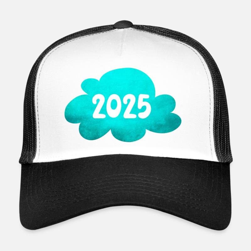 Cloud 2025 Structure Nouvel An Réveillon du Nouvel An Nouvel An Casquette trucker 