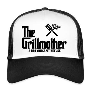 Die Grillmutter - Trucker Cap - Weiß/Schwarz - Vorne