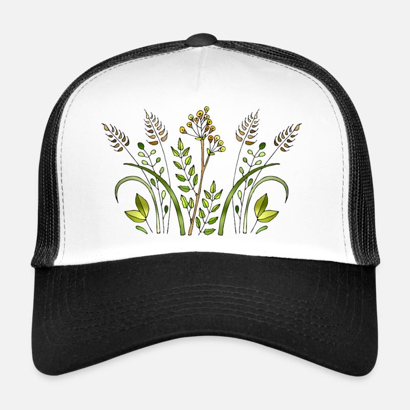 Fleur Casquette trucker 