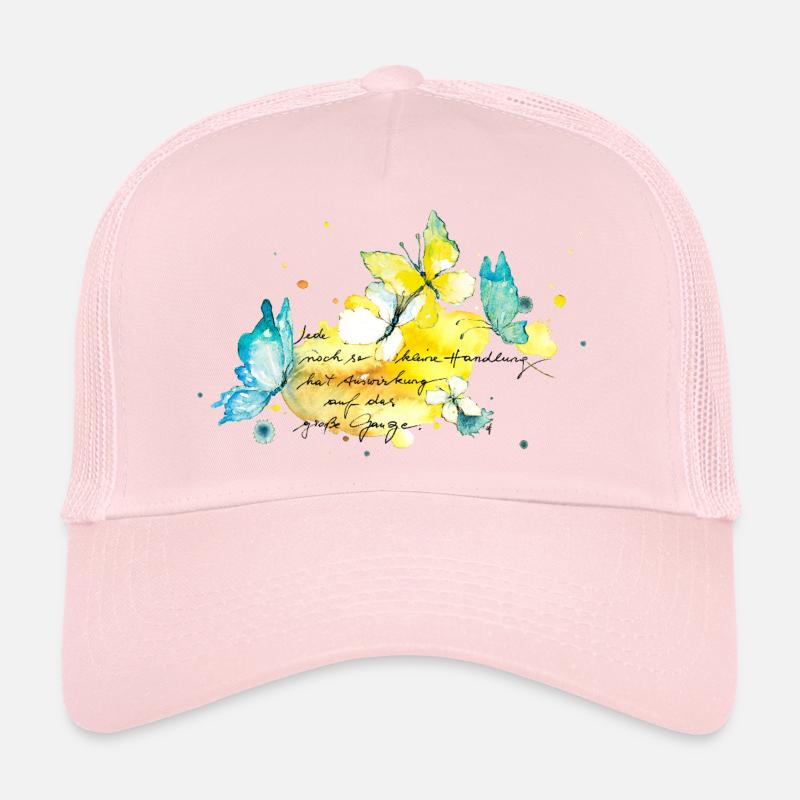 Papillons. Effets de chaque petite action Casquette trucker 