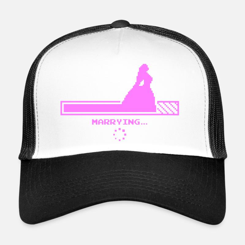 Wedding Countdown Design - Trucker Cap - white/black