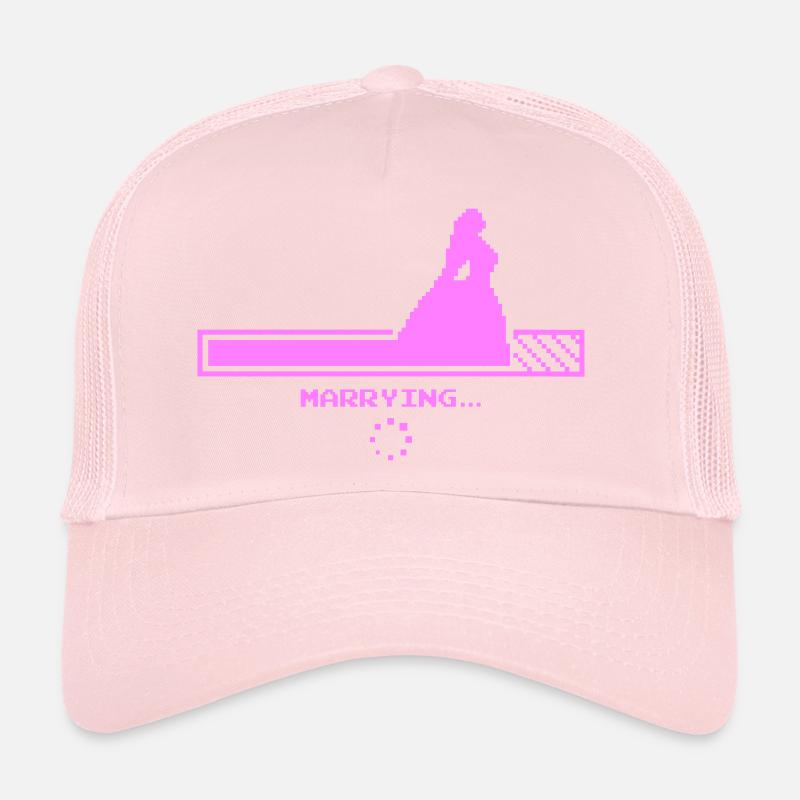 Conception du compte à rebours de mariage Casquette trucker 